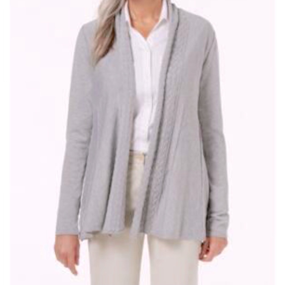New Gray Cardigan Sweater